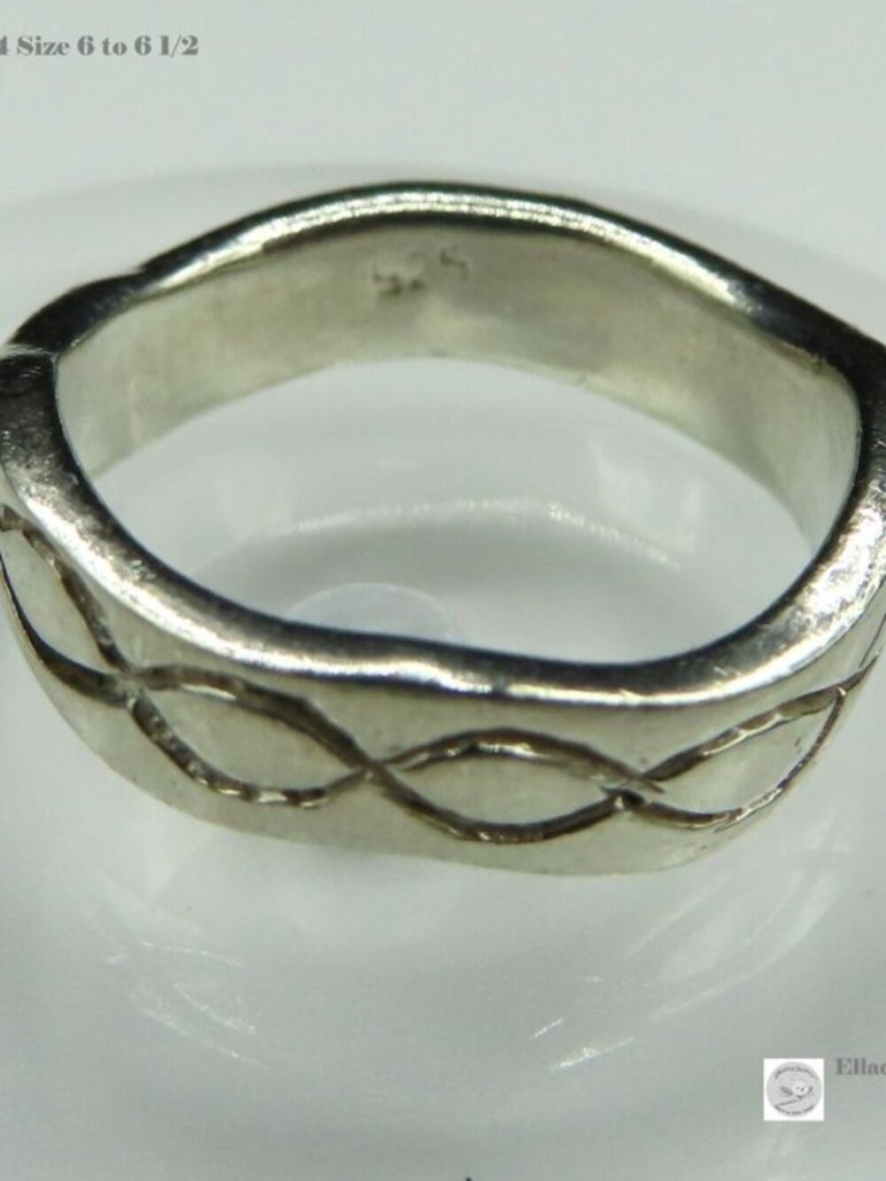 Sterling Silver Rings Set of 4 Size 6 to 6.5 - Picture 5 of 14